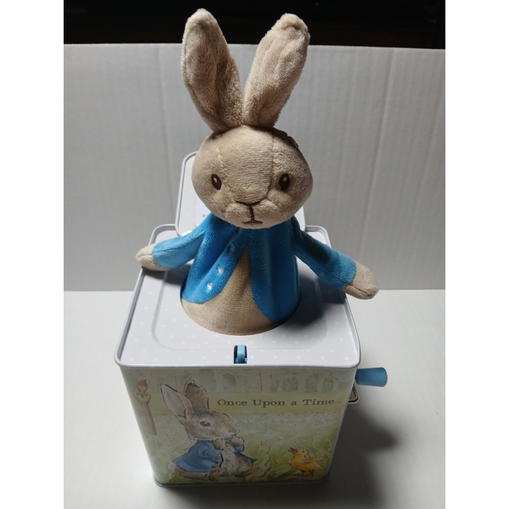 Peter Rabbit Jack In The Box Toy Beatrix Potter Music Metal Kids Preferred - Picture 5 of 10